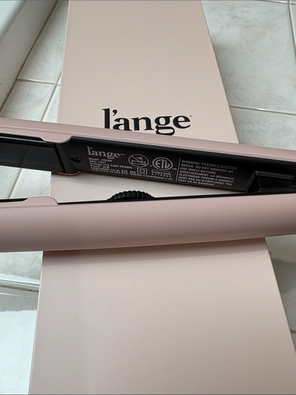 L’ange Le Ceramique’s 1- Pass Hair Straightener Flat Iron - Picture 3 of 6